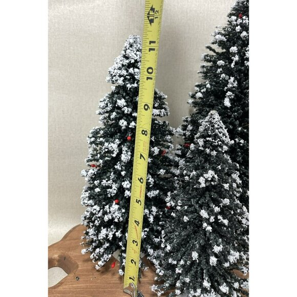 Lot of 3 Assorted Sizes BYERS CHOICE CHRISTMAS TREES ACCESSORIES 1 Lemax 14 Inch - Picture 3 of 8